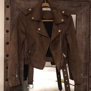Zara faux suede Jacket